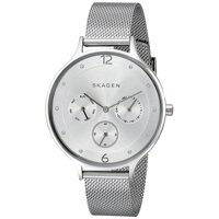 Đồng hồ nữ Skagen SKW2312 màu thép trắng (Stainless) mặt bạc(Silver) size 36mm dây kim loại [bonus]