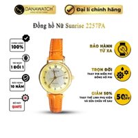 Đồng hồ Nữ SR 2257PA máy pin Miyota Japan, mặt tròn kính sapphire, dây da, chống nước chính hãng