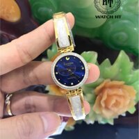 Đồng hồ nữ SUNRISE 9957SA Đính đá sang trọng Kính Sapphire chống xước chống nước tuy - Mặt xanh B dây vàng