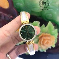 Đồng hồ nữ SUNRISE 9957SA Đính đá sang trọng Kính Sapphire chống xước chống nước tuy - Mặt xanh L dây vàng