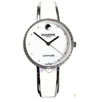 Đồng hồ nữ SUNRISE 9968SA Vành Đá sang trọng quý phái Kính Sapphire chống xước chống - Mắt Trắng dây vàng H