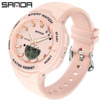 Đồng hồ Nữ thể thao SANDA 6005 Siêu Dễ Thương và Chống Nước, Chạy 2 Máy Cao Cấp, Bảo Hành 5 năm