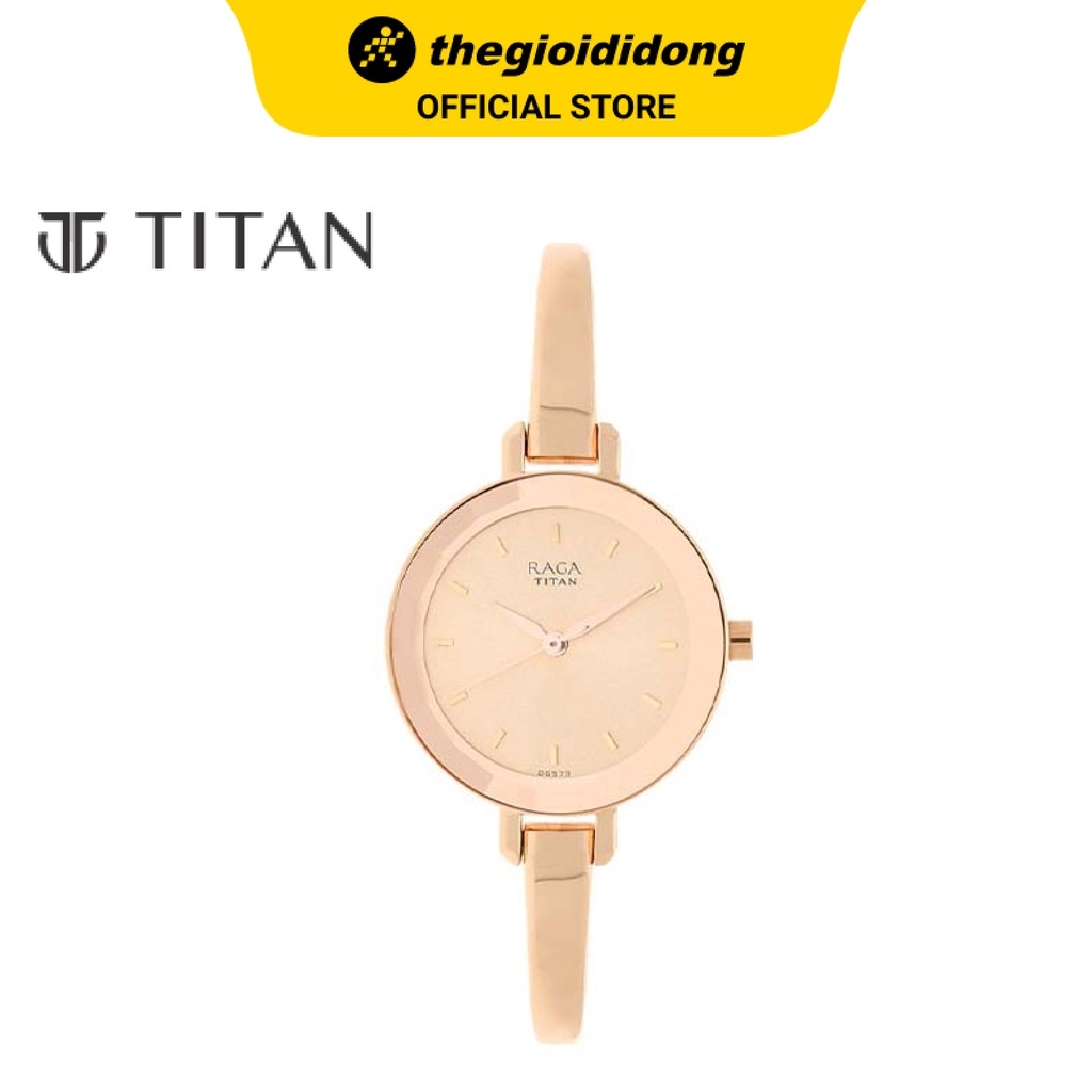 nữ chính hãng TITAN DÂY DA NỮ 6 KIM 2557SL01