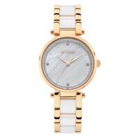 Đồng hồ Nữ TITAN dây gốm sứ Ladies Purple Ceramic màu Trắng 33 mm - 95061WD04