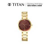 Đồng hồ Nữ TITAN dây kim loại Titan Tet màu Đỏ 35 mm - 2480YM04