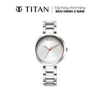 Đồng hồ Nữ TITAN dây thép không gỉ Workwear màu Bạc 35 mm - 2480SM12