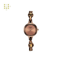 Đồng hồ nữ TITAN Raga Viva 2576QM01 dây kim loại – Nâu