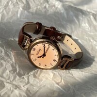 Đồng Hồ Nữ Tròn Gogoey Dây Da Nhỏ Thanh Lịch - Kích thước mặt 26mm Watches