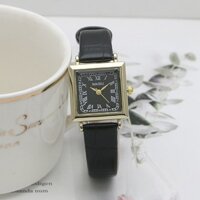 Đồng hồ nữ tỷ lệ La Mã vuông Nhật Bản Hàn Quốc Đồng hồ đeo tay thạch anh Đồng hồ đeo tay nữ