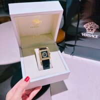 Đồng hồ nữ Versace DV-25 Analog Display Swiss Quartz Black Watch VQF020015, Full box, Luxury diamond watch