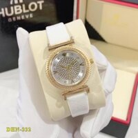 Đồng hồ nữ Versace mặt tròn đính đá dây da cao cấp có bảo hành DHN332shop108