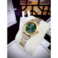 Đồng Hồ Nữ VERSACE PETIT VE6M00622 Mặt Tròn Siz 28mm Máy Thuỵ Quartz (Pin) Dây Thép Không Gỉ Demi Gold Mặt Xanh