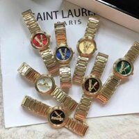 Đồng Hồ Nữ Versace Virtus Mini Duo Red Dial Gold Tone Ladies Watch VET300321 (300321) Máy Quartz (Pin) Kính Sapphiare