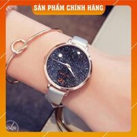 Đồng hồ nữ Wilon dây da mềm mặt sao trời