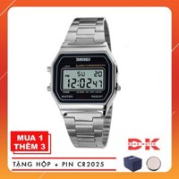 Đồng Hồ Nữ WR Điện Tử SKMEI 1123 Huyền Thoại Chính Hãng Dây Kim Loại Phong Cách - Tặng 01 Pin Điện Tử