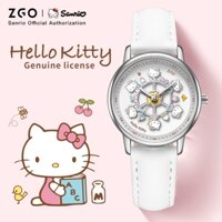 Đồng hồ nữ ZGO x Sanrio Hello Kitty Thạch anh Chống nước Nữ sinh Trẻ em Vòng đu quay Quà tặng Bé gái 2121