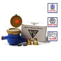 Đồng hồ nước kim loại DN15 Trung Đức, Đồng Hồ Cơ Sinh Hoạt Hiệu FG