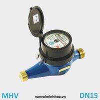 Đồng hồ nước Minh Hòa MHV phi 21 DN15 Thân đồng