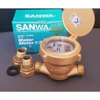 Đồng hồ nước Sanwa 1/2" SV15, ren 21mm chính hãng