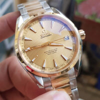 Đồng hồ Omega 23120422102001 Aqua Terra 150m demi vàng hồng 18k size 41.5mm