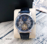 Đồng Hồ Omega Automatic Nam dây da cao cấp viên bạc