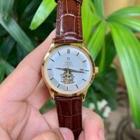 Đồng hồ Omega cổ nam dây da Omega automatic Thuận Buồm Xuôi Gió 40mm