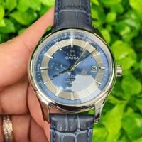 Đồng hồ Omega cổ nam dây da màu xanh dương Omega Deville Automatic 42mm