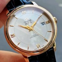 ĐỒNG HỒ OMEGA DE-VILLE PRESTIGE CO-AXIAL YELLOW GOLD LEATHER STRAP 39.5 MM 424.53.40.20.02.002