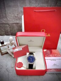 Đồng hồ Omega Deville fake cao cấp máy cơ Nhật mặt xanh 41mm