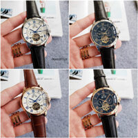 Đồng hồ Omega nam cơ lộ máy dây da cao cấp