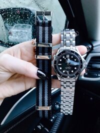Đồng hồ Omega nam Seamaster Chronometer đình đám tặng kèm 1 dây vải Nato – Dwatch