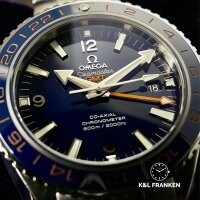 Đồng hồ Omega Planet Ocean GMT xanh navy