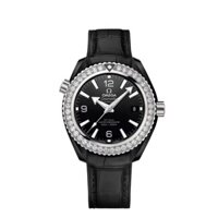 Đồng Hồ Omega Planet Ocean 600M Co‑Axial Master Chronometer 39.5 mm Nữ Trắng Đen