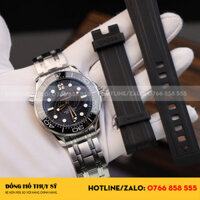 Đồng Hồ Omega Replica 11 Seamaster Diver 300M Chronograph Mặt Đen Nhà Máy N1 44mm