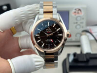 Đồng Hồ Omega Seamaster GMT Chế Tác Mặt Đen Máy Cơ Thụy Sỹ Nhà Máy VS 41.5mm