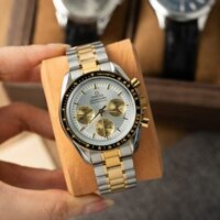 Đồng Hồ Omega SpeedMaster MoonWatch Chronogarph Demi Gold Rep 11 Cao Cấp 42mm
