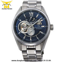 ĐỒNG HỒ ORIENT STAR AUTOMATIC LỘ MÁY DÂY KIM LOẠI NAM RE-AV0003L00B