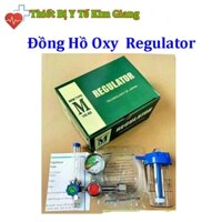 Đồng Hồ Oxy Dùng Cho Bình Oxy Regulator Tặng Kèm Dây Thở