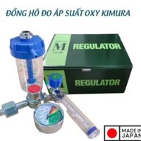 Đồng Hồ Oxy Thở Kimura Chính Xác An Toàn Chất Lượng Trọn Bộ 3 Món Đồng Hồ + Cốc Tạo Ẩm + Ống Dẫn Khí