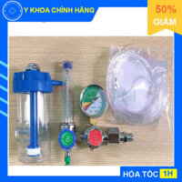 Đồng hồ oxy (trọn bộ đồng hồ, dây thở oxy, bình tạo ẩm oxy)
