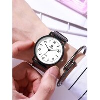 Đồng hồ phổ biến Đồng Hồ Cặp Đôi học sinh phong cách Instagram khí chất đơn giản cho nữ Đồng hồ nữ học sinh trung học thời trang đồng hồ thạch anh