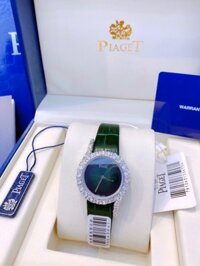 Đồng hồ Piaget nữ dây da màu xanh lục Piaget LimeLight Gala đính đá – Dwatch P04