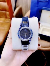 Đồng hồ Piaget nữ dây da màu xanh dương Piaget LimeLight Gala đính đá – Dwatch P05