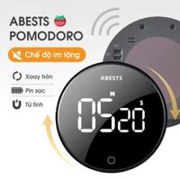 Đồng hồ pomodoro điện tử Abests đồng hồ hẹn giờ đếm ngược điều chỉnh âm lượng chế độ im lặng sạc Type-C