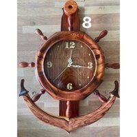 Đồng hồ quả lắc mỏ neo gỗ Cẩm Chỉ cao 70cm