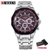 Đồng Hồ Quartz CURREN 8084 Bằng Thép Không Gỉ Chống Thấm Nước Phong Cách Quân Đội Sang Trọng Thời Trang Cho Nam