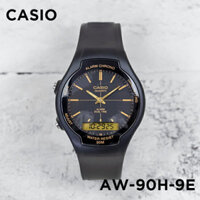 Đồng Hồ Quartz Nam Casio WATCHSTORE  AW-90H-9EVDF  Thiết Kế Mặt Kính Nhựa 38mm, Dây Nhựa Đen Và Vỏ Nhưa