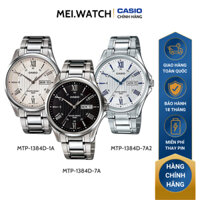 Đồng Hồ Quartz Nam Casio MEIWATCH MTP-1384D Thiết Kế Kính Khoáng 41mm, Dây Kim Loại, Vỏ Thép Không Gỉ