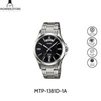 Đồng Hồ Quartz Nam Casio MONNERSTORE MTP-1381D-1A Thiết Kế Mặt Kính Khoáng 40mm, Dây Thép Và Vỏ Thép Không Gỉ