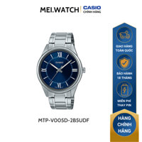 Đồng Hồ Quartz Nam Casio MEIMEIWATCHES MTP-V005D-2B5UDF Thiết Kế Kính Khoáng 40mm, Dây Kim Loại, Vỏ Thép Không Gỉ
